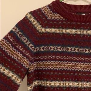 H&M wool burgundy sweater ☃️🧣